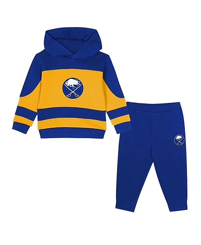 Outerstuff Toddler Royal/Gold 2-Piece Buffalo Sabres Puck Hero Fleece Hoodie and Sweatpants Set