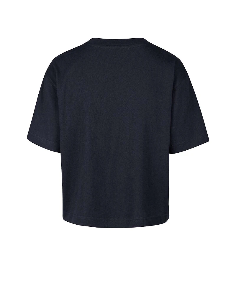 '47 Brand Women's Navy Penn State Nittany Lions Outreach City Relaxed Cropped T-Shirt