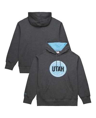 Mitchell & Ness Men's Anthracite Utah Hockey Club Playoff Pullover Hoodie