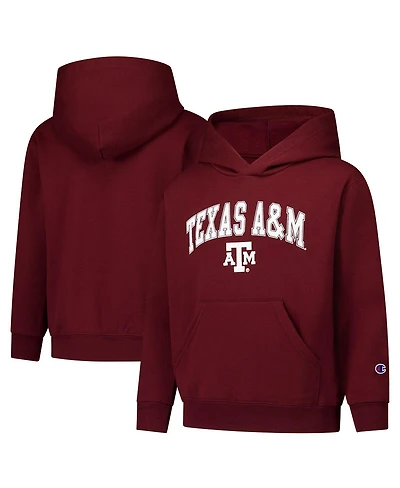 Champion Big Boys and Girls Maroon Texas A&M Aggies Campus Pullover Hoodie
