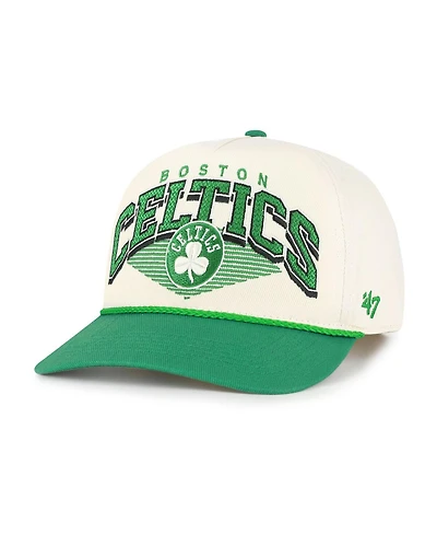 '47 Brand Men's Cream/Kelly Green Boston Celtics Pomona Two-Tone Rope Hitch Adjustable Hat