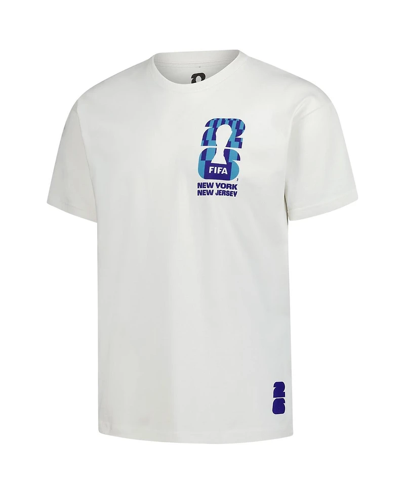 Outerstuff Men's Cream 2026 Fifa World Cup New York Host City Local Oversized T-Shirt