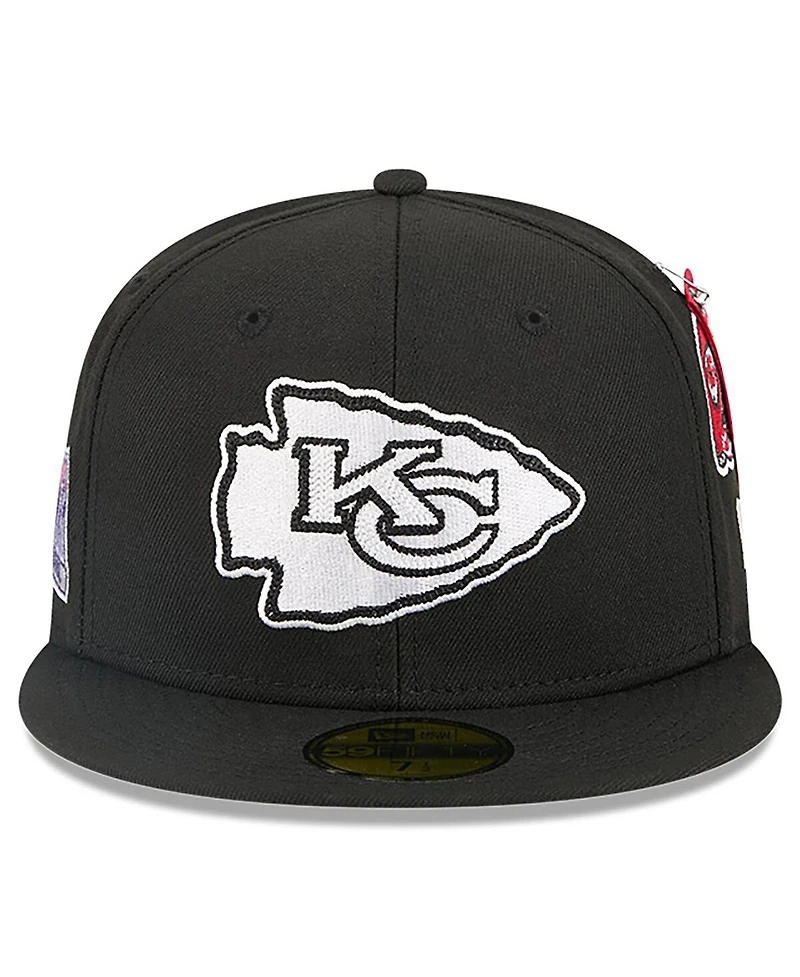 New Era x Alpha Industries Men's Black Kansas City Chiefs 59FIFTY Fitted Hat