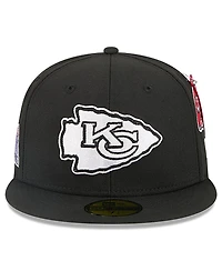 New Era x Alpha Industries Men's Black Kansas City Chiefs 59FIFTY Fitted Hat