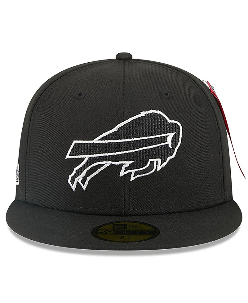 New Era x Alpha Industries Men's Black Buffalo Bills 59FIFTY Fitted Hat