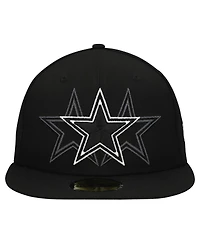 New Era Men's Black Dallas Cowboys Tri-Hit 59FIFTY Fitted Hat