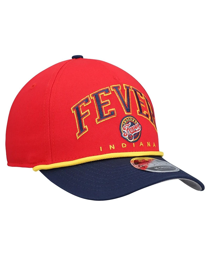 New Era Men's Red Indiana Fever Bold Arch Coolera 9FORTY A-Frame M-Crown Adjustable Hat