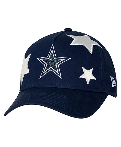 New Era Women's Navy Dallas Cowboys Stardom A-Frame 9FORTY Adjustable Hat