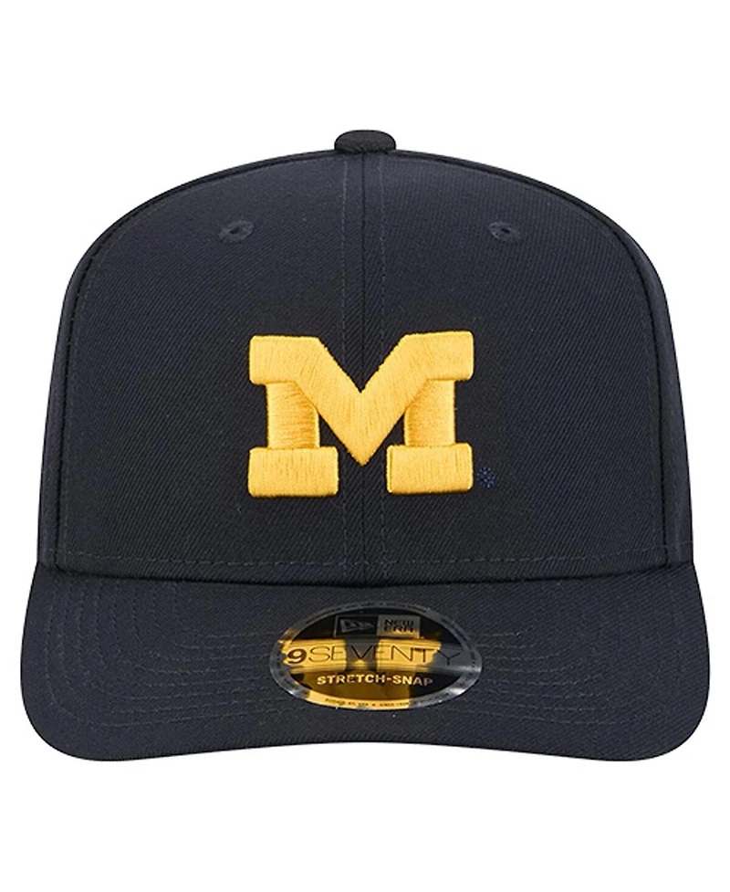 New Era Men's Navy Michigan Wolverines Team 9SEVENTY Adjustable Hat