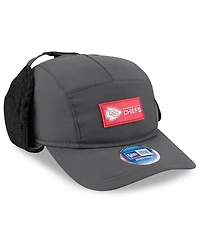 New Era Men's Charcoal Kansas City Chiefs 2025 Sideline Cold Weather Runner Dog Ear Adjustable Hat
