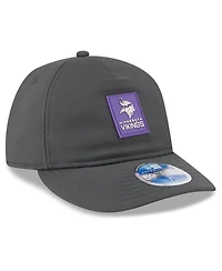 New Era Men's Charcoal Minnesota Vikings 2025 Sideline Cold Weather Retro Crown 59FIFTY Fitted Hat