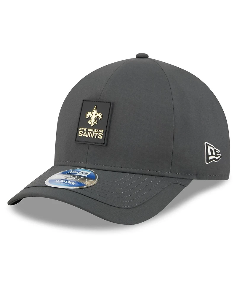 New Era Men's Charcoal New Orleans Saints 2025 Sideline Cold Weather 9FORTY M-Crown Adjustable Hat