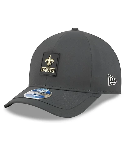 New Era Men's Charcoal New Orleans Saints 2025 Sideline Cold Weather 9FORTY M-Crown Adjustable Hat