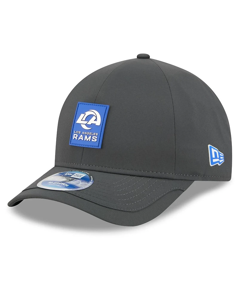New Era Men's Charcoal Los Angeles Rams 2025 Sideline Cold Weather 9FORTY M-Crown Adjustable Hat