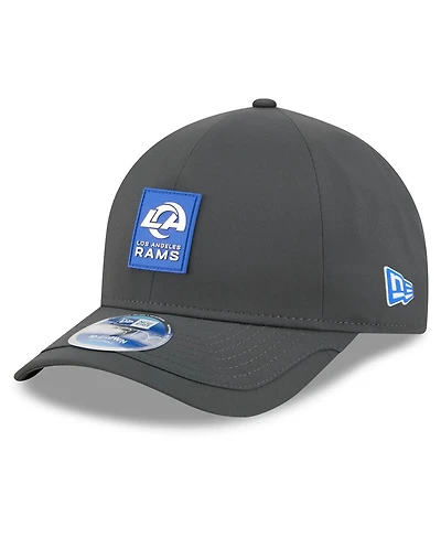 New Era Men's Charcoal Los Angeles Rams 2025 Sideline Cold Weather 9FORTY M-Crown Adjustable Hat