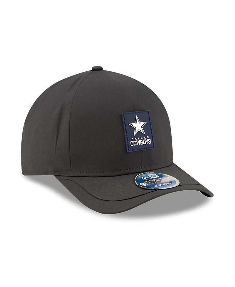 New Era Men's Charcoal Dallas Cowboys 2025 Sideline Cold Weather 9FORTY M-Crown Adjustable Hat