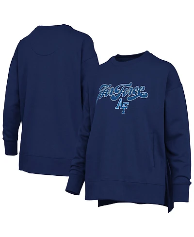 Pressbox Women's Royal Air Force Falcons Bonanza Chenille Harper Script Sweatshirt