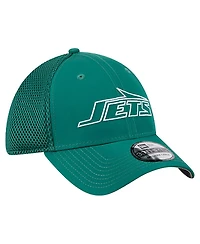 New Era Men's Green New York Jets Outline 39THIRTY Flex Hat