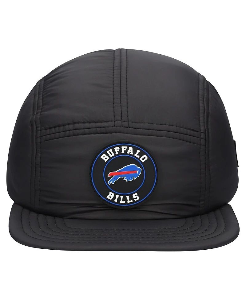 New Era Men's Black Buffalo Bills Quilted Camper Adjustable Hat