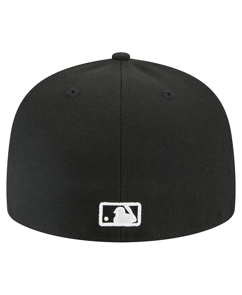 New Era Men's Black Atlanta Braves Tri-Hit 59FIFTY Fitted Hat