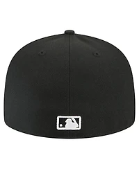 New Era Men's Black Atlanta Braves Tri-Hit 59FIFTY Fitted Hat