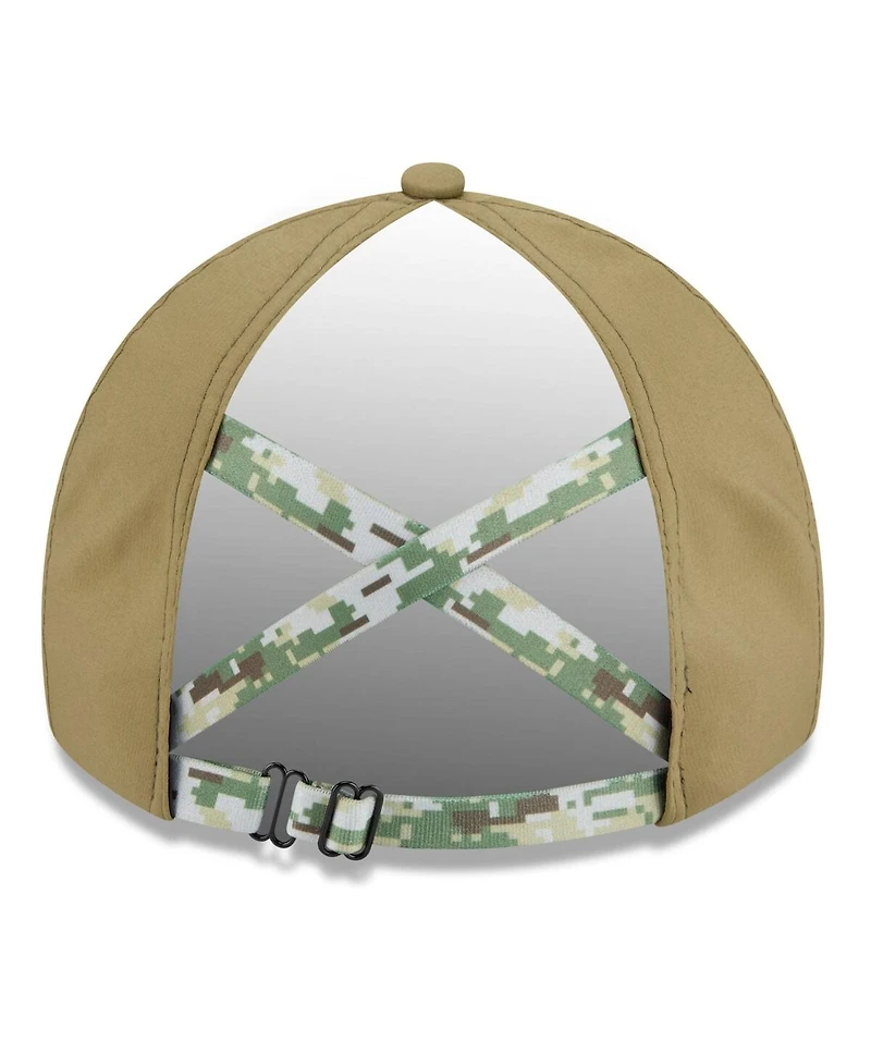 New Era Women's Green Minnesota Vikings 2025 Salute to Service Pony Tail Adjustable Hat