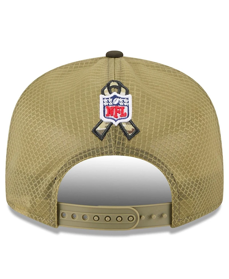 New Era Men's Dark Green Cincinnati Bengals 2025 Salute to Service Split Panel 9FIFTY Snapback Hat