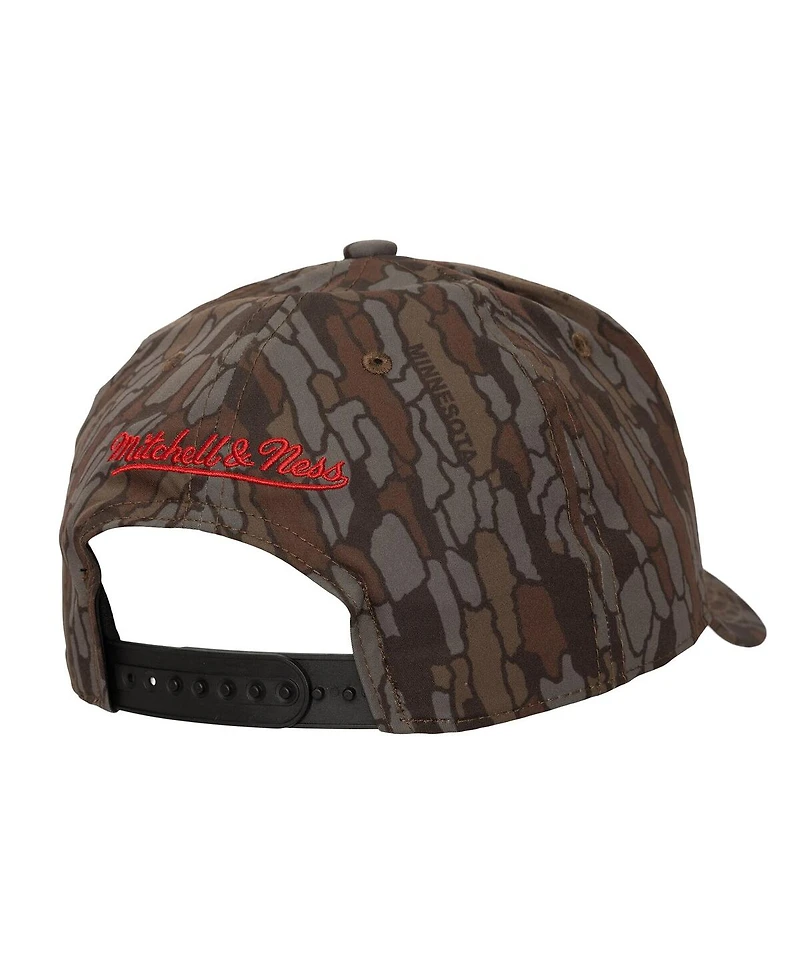 Mitchell & Ness Men's Camo Minnesota Wild Hidden Camo Pro Crown Adjustable Hat