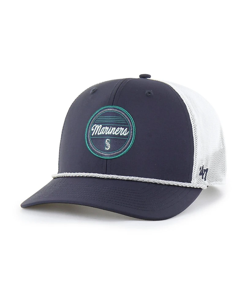 '47 Brand Men's Navy/White Seattle Mariners Fairway Trucker Adjustable Hat