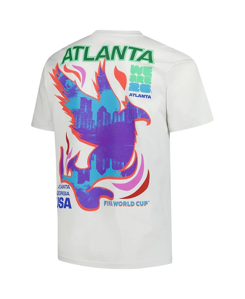 Outerstuff Men's Cream 2026 Fifa World Cup Atlanta Host City Local Oversized T-Shirt