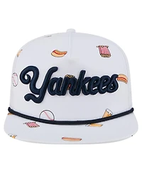 New Era Men's White New York Yankees Team Cheer Rope 19TWENTY Adjustable Hat