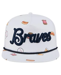 New Era Men's White Atlanta Braves Team Cheer Rope 19TWENTY Adjustable Hat
