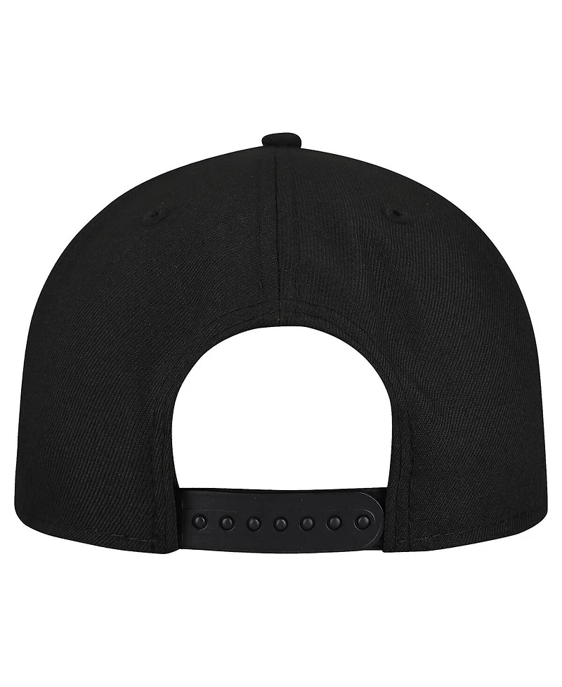 New Era Men's Black Utah Mammoth Team Primary 9FIFTY Snapback Hat