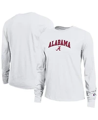 Champion Women's White Alabama Crimson Tide Arch Over Logo Long Sleeve T-Shirt