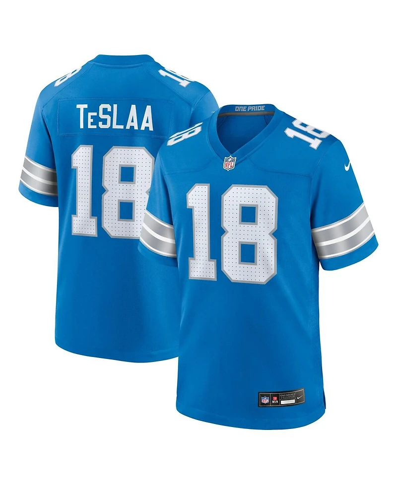Nike Big Boys and Girls Isaac TeSlaa Blue Detroit Lions Game Player Jersey
