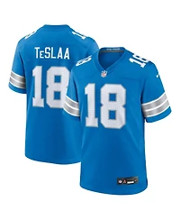 Nike Big Boys and Girls Isaac TeSlaa Blue Detroit Lions Game Player Jersey