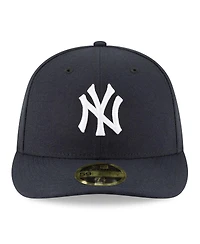 New Era Men's Navy York Yankees 2025 Mlb Postseason Side Patch Low Profile 59FIFTY Fitted Hat