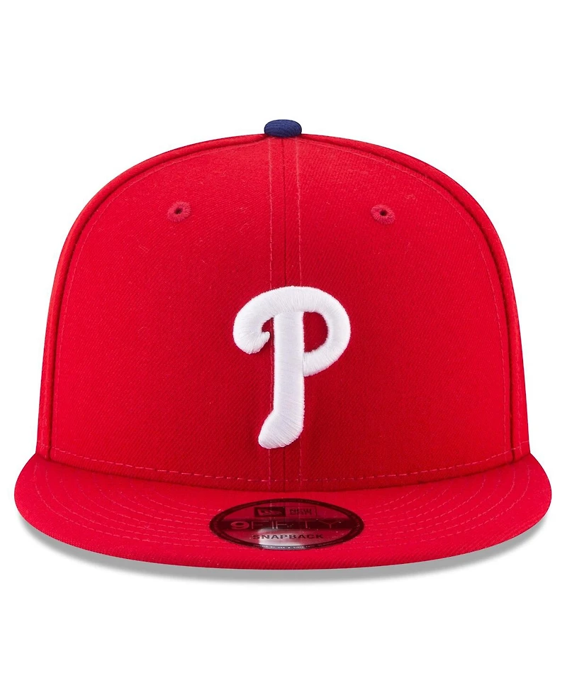 New Era Men's Red Philadelphia Phillies 2025 Mlb Postseason Side Patch 9FIFTY Snapback Hat