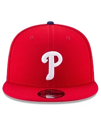 New Era Men's Red Philadelphia Phillies 2025 Mlb Postseason Side Patch 9FIFTY Snapback Hat