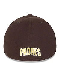 New Era Men's Brown San Diego Padres 2025 Mlb Postseason Side Patch 39THIRTY Flex Hat