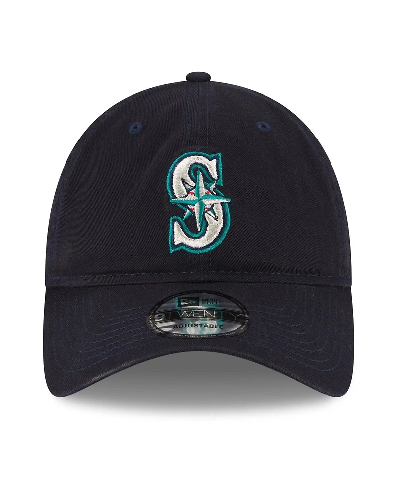 New Era Men's Navy Seattle Mariners 2025 Mlb Postseason Side Patch 9TWENTY Adjustable Hat