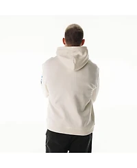 The Wild Collective Men's and Women's Cream Detroit Lions Stacked Graphic Sleeve Fleece Hoodie