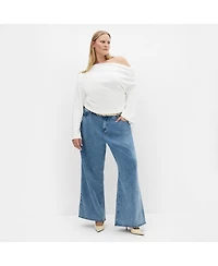 City Chic Women's Imani Off Shoulder Long Sleeve Top