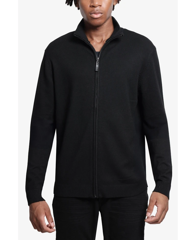 Xray Men's Full Zip Mock Neck Sweater