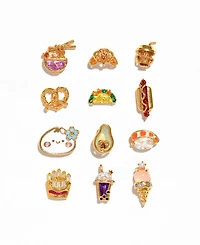 Girls Crew Crystal Multi-Color Taco Tuesday Stud Earrings
