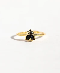 Girls Crew Crystal Star Wars Darth Vader Gold Plated Adjustable Rings