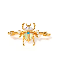 Girls Crew Beetlejuice Crystal Gold Plated Rings