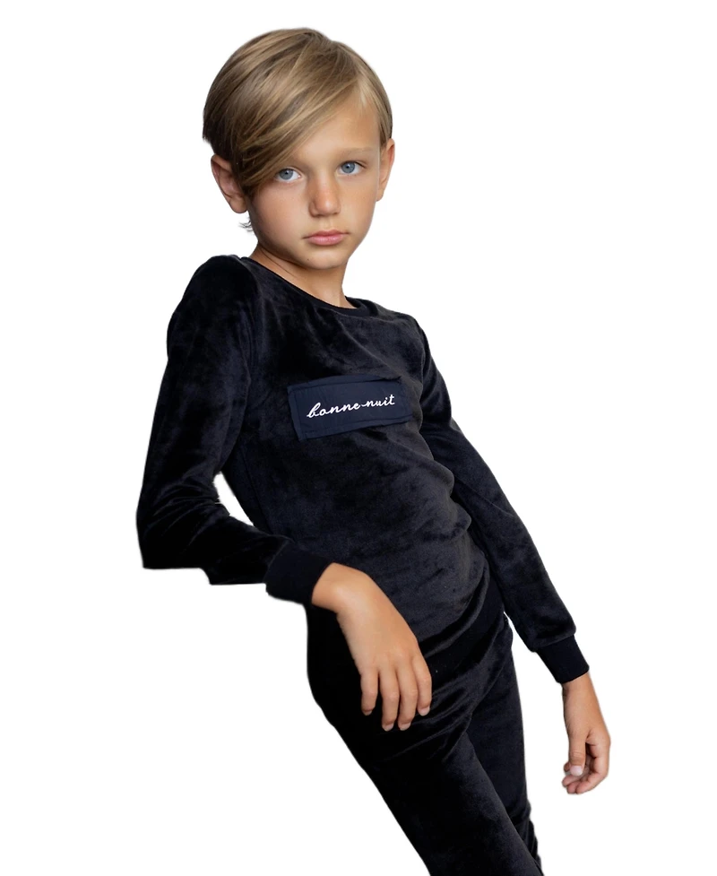 NoggiWear Baby Velour Patch Loungewear Set