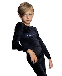 NoggiWear Baby Velour Patch Loungewear Set