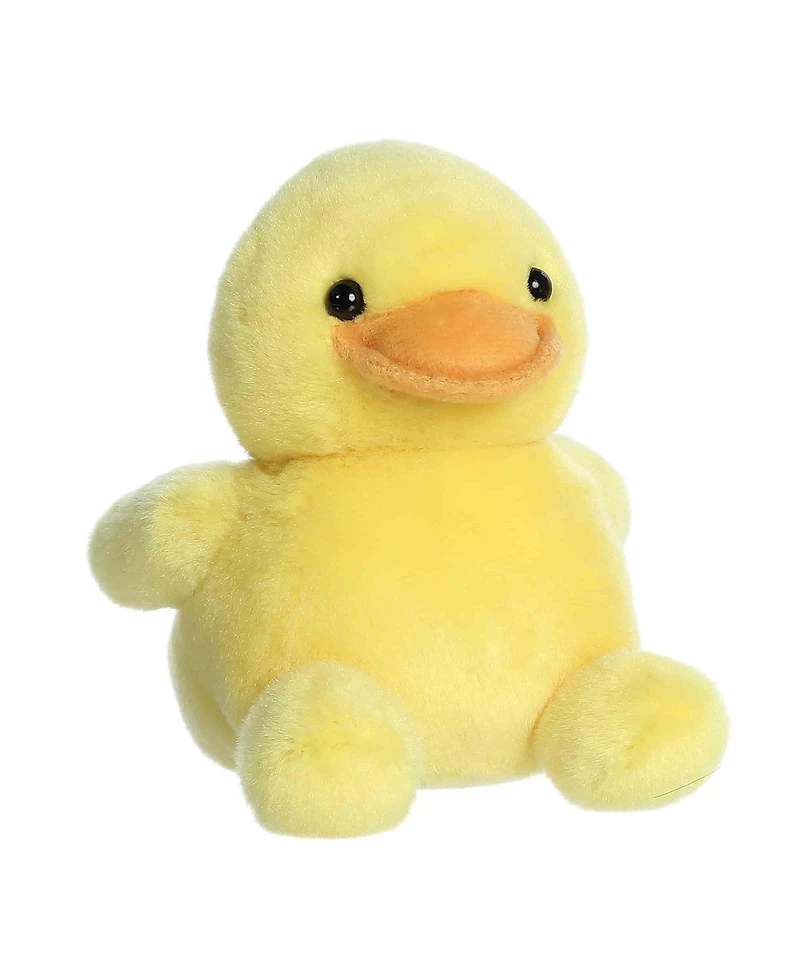 Aurora Mini Tubby Rubber Ducky Palm Pals Adorable Plush Toy Yellow 5"